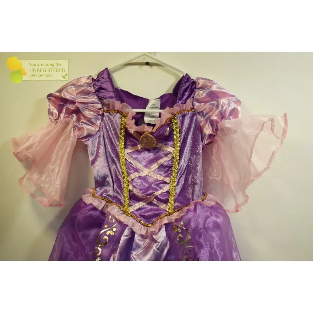 Jakks Disney Princess Rapunzel Girls Costumer Dress 4-6x